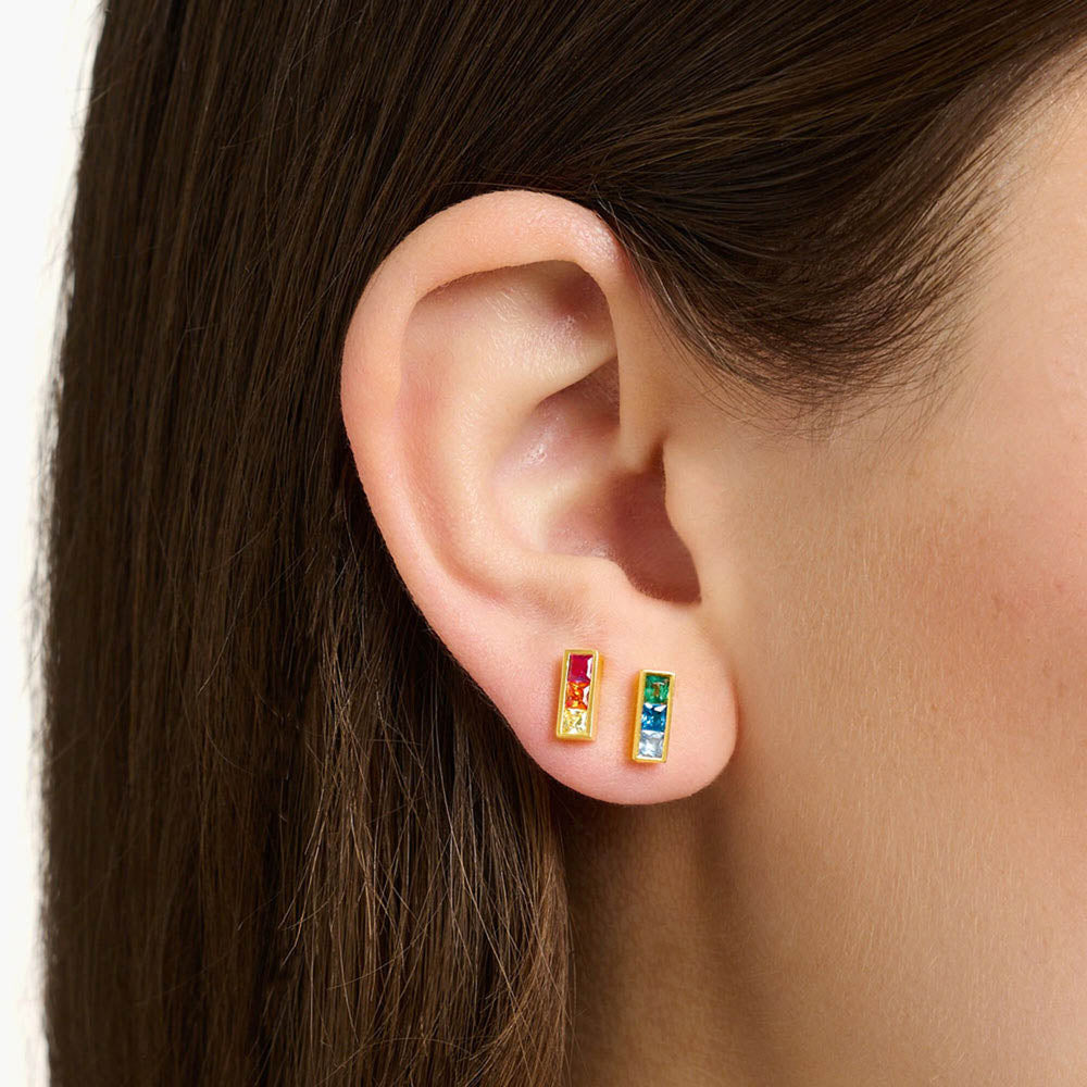 Rainbow bar online earrings