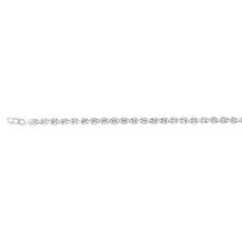 Load image into Gallery viewer, Sterling Silver Fancy Diamond Cut 19cm Bracelet