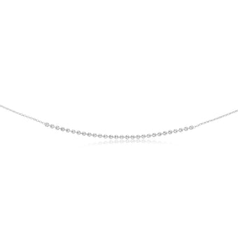 Sterling Silver Diamond Cut Beads Fancy 46cm Chain