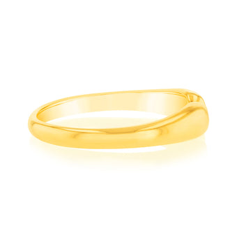 Sterling Silver Gold Plated Polished Open Ring