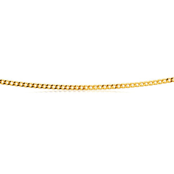 9ct Yellow Gold 50 Gauge Curb 40cm Chain