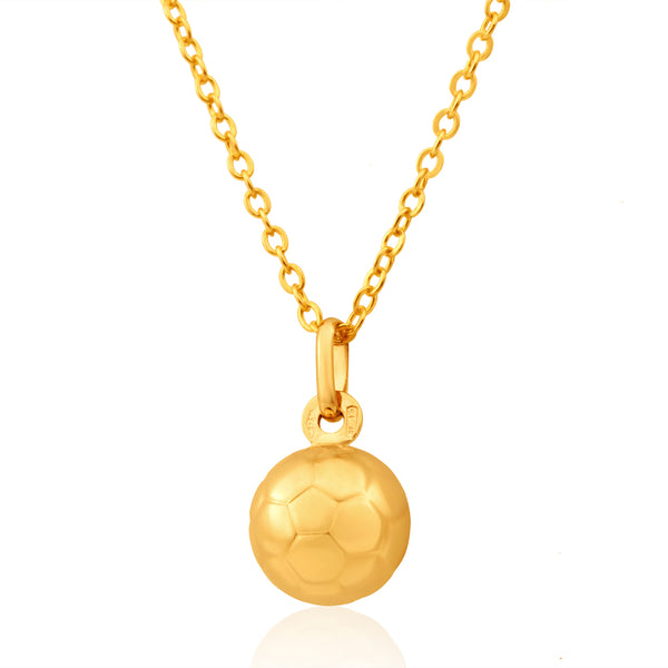 White gold soccer ball on sale pendant