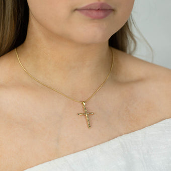 9ct Yellow Gold  Crucifix 20.5x29 Pendant