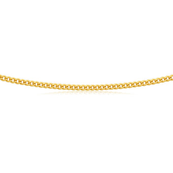 9ct Yellow Gold 80cm 80 Gauge Curb Chain