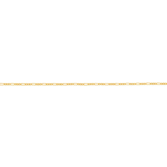 9ct Yellow Gold Silver Filled 45cm Figaro Chain 60 Gauge