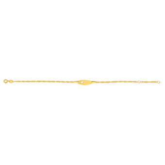 9ct Yellow Gold Silver Filled Singapore Bracelet