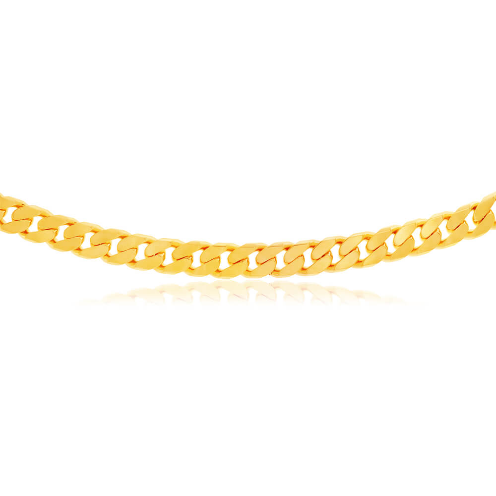 9ct Yellow Gold 350 Gauge 60cm Curb Chain – Shiels Jewellers