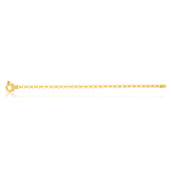 9ct Yellow Solid Gold Dazzling Belcher Bracelet