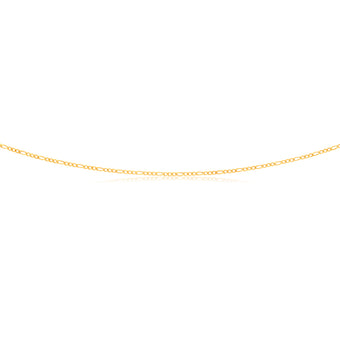 9ct Figaro 3:1 Yellow Gold 50cm 40Gauge Chain