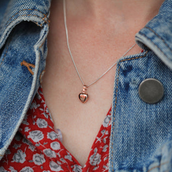 9ct Rose Gold Heart Pendant