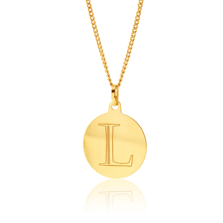 9ct Yellow Gold Charm With Initial 