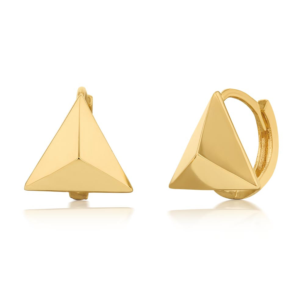 Pyramid Hoop Earrings – EDDIE BORGO