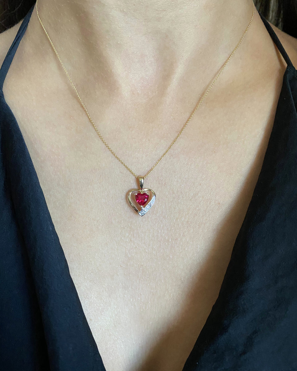 Heart of online kingdom ruby necklace