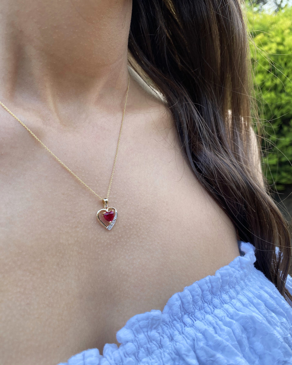 Heart of kingdom ruby necklace new arrivals