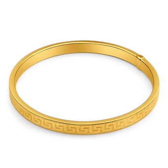 9ct Enticing Yellow Gold Silver Filled Bangle