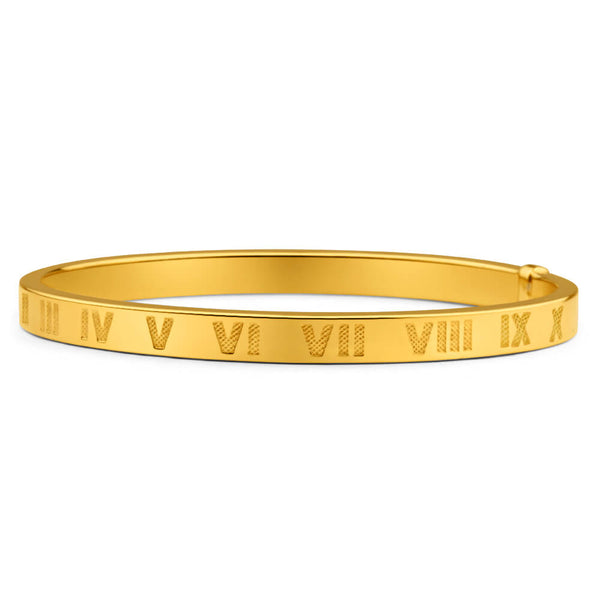 Bangle with roman numerals outlet