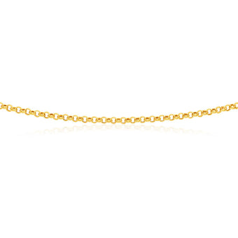 9ct Enticing Yellow Gold Silver Filled Belcher Chain