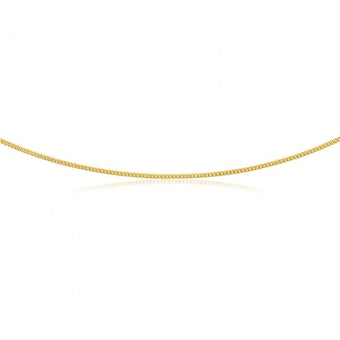 9ct Gold Filled Curb 50cm Chain 60 Gauge