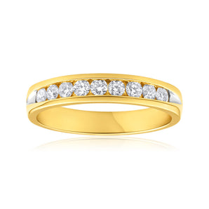 1/2 Carat Flawless Cut 18ct Yellow Gold Diamond Ring