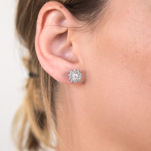 1c diamond clearance earrings