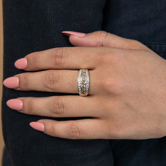 9ct Yellow Gold 1 Carat Diamond Ring with Australian Diamonds