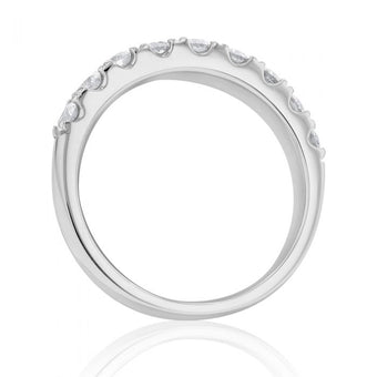 Flawless Cut Platinum 3/4 Carat Diamond Eternity Band