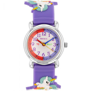 ECC Kids Purple Unicorn Watch