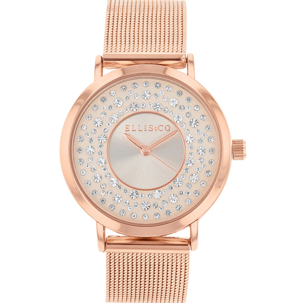 Ellis & Co Rose Gold Plated Womens Watch – Shiels Jewellers