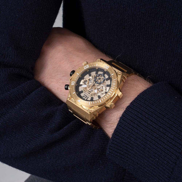 GW0324G2 Jewellers Exposure Shiels – Tone Gold Watch Guess