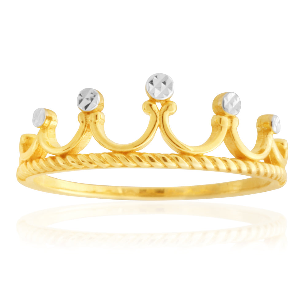 9ct Yellow Gold Crown Ring – Shiels Jewellers