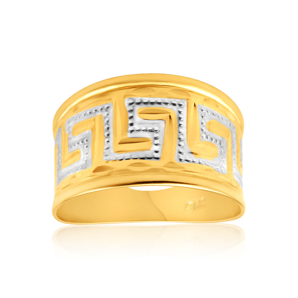 9ct Yellow Gold & White Gold Key Of Life Ring – Shiels Jewellers