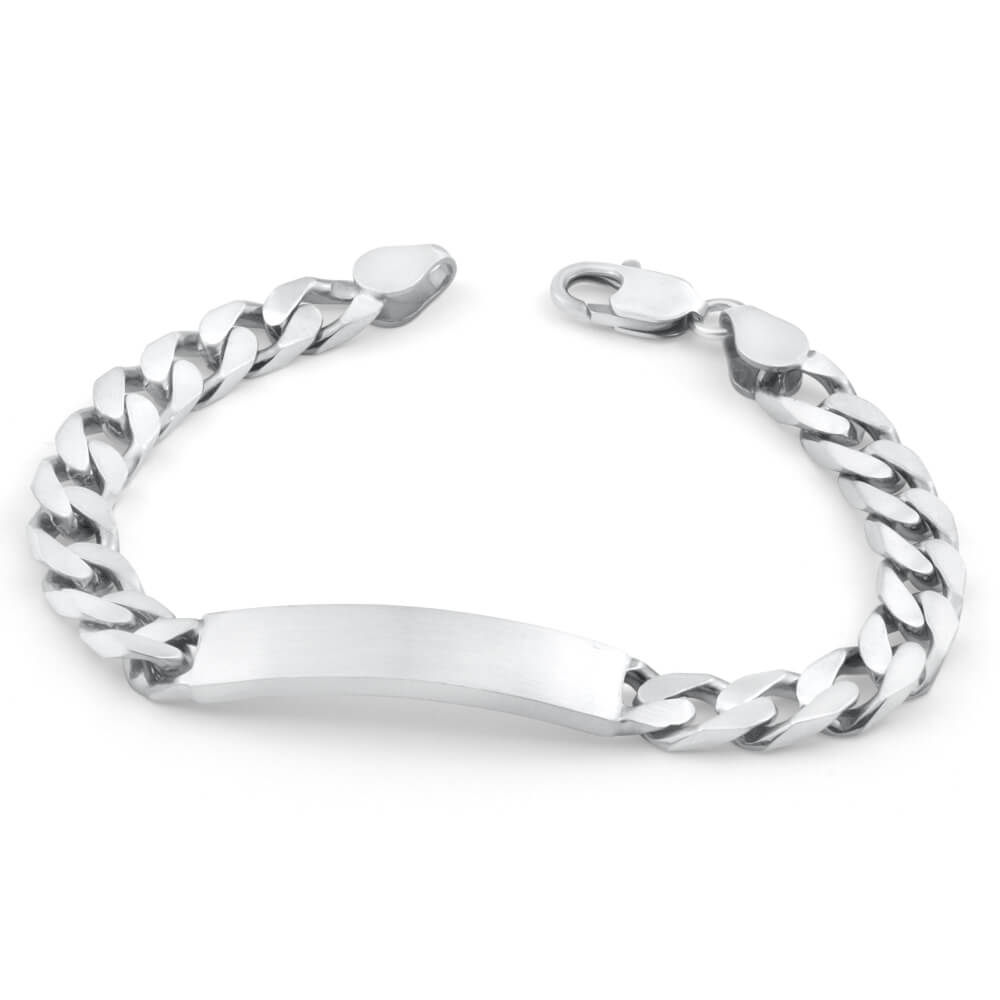 Sterling Silver Plain 21cm Bracelet – Shiels Jewellers