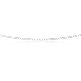 Sterling Silver 60 Gauge Curb Chain 55cm