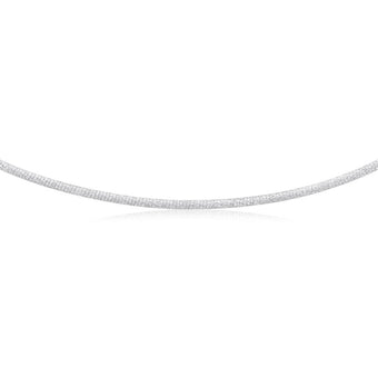 Sterling Silver Omega 2.5mm Necklace 45cm