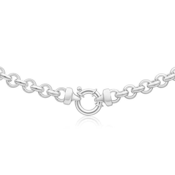 Sterling Silver 50cm Belcher Boltring Chain – Shiels Jewellers