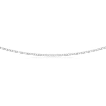 Sterling Silver 60 Gauge Curb Dicut 70cm Chain