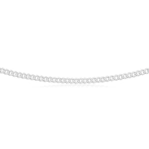 Sterling Silver 100 Gauge Diamond Cut 50cm Curb Chain