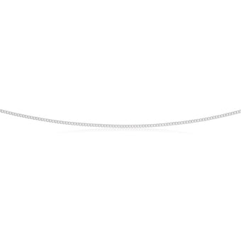 Sterling Silver 45cm 40 Gauge Curb Chain