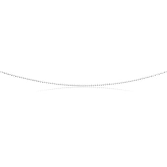 Sterling Silver Dicut Ball 80cm Chain