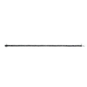 3.30 Carat Black Diamond 18cm Tennis Bracelet in Sterling Silver