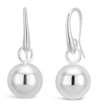 Load image into Gallery viewer, Sterling Silver 12mm Ball Drop Earrings