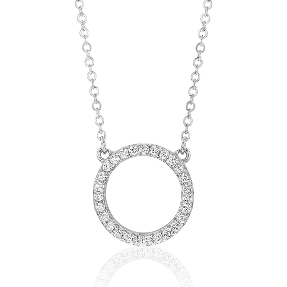 Sterling Silver Zirconia Circle of Life Pendant – Shiels Jewellers