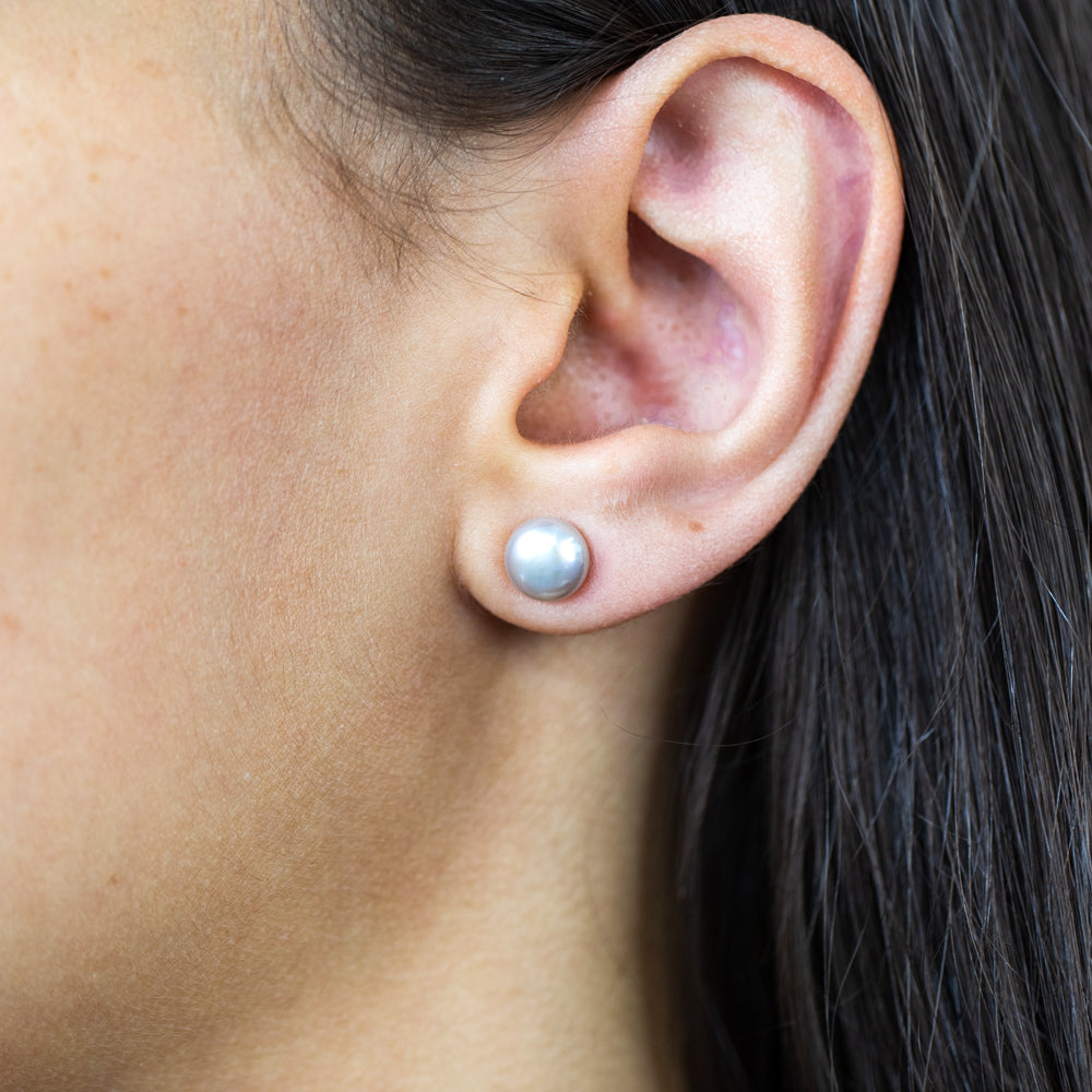 Grey Freshwater Pearl Stud Earrings – Shiels Jewellers