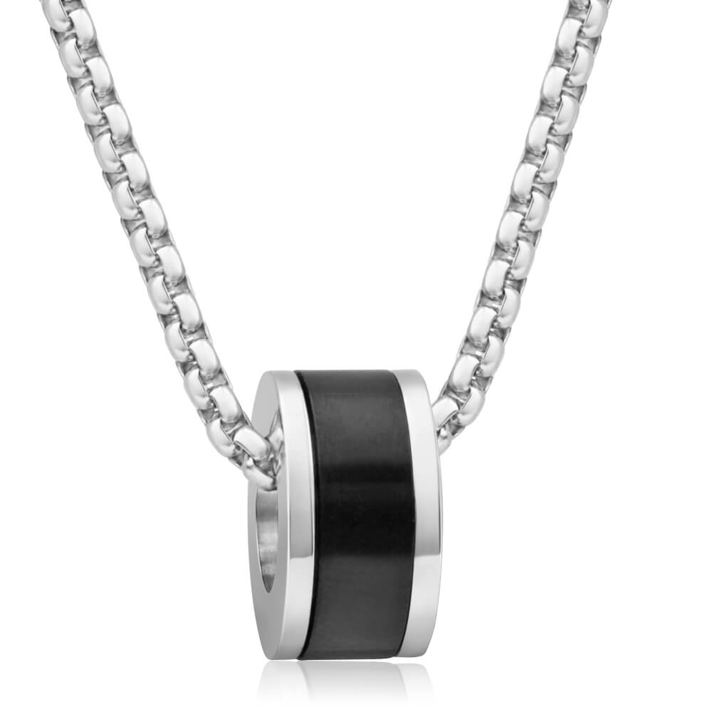 Black stainless online steel necklace