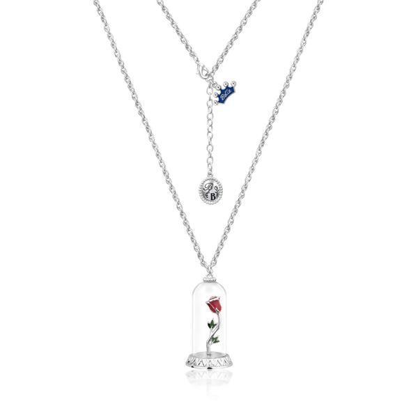 DISNEY Beauty and The Beast Enchanted Rose Necklace – Shiels Jewellers